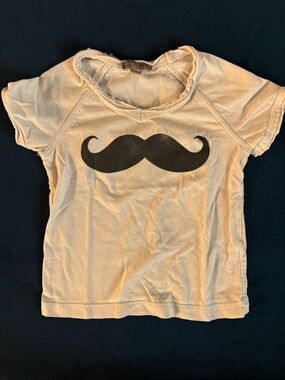 Emile Et Ida boys mustache Graphic Tee 13 months